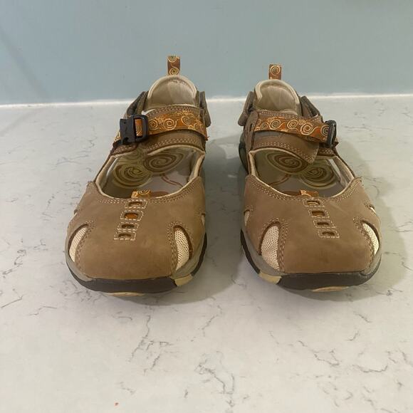 MERRELL Womens 10 Sandals Brown Shoe - Picture 3 of 8